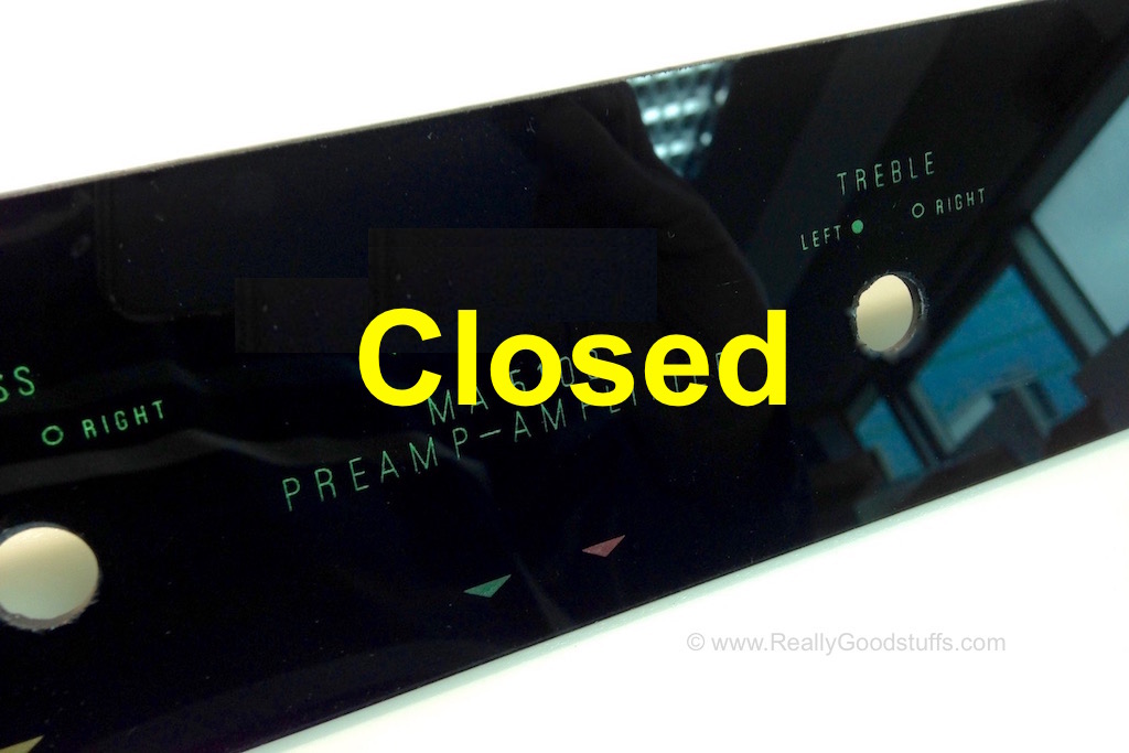 McIntosh Front Glass McIntosh Front Panel